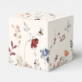 Boho Wildflower Groen Baby shower Favor Box Bedankdoosjes (Achterkant)