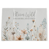 Boho Wildflower Groot Cadeauzakje (Voorkant)