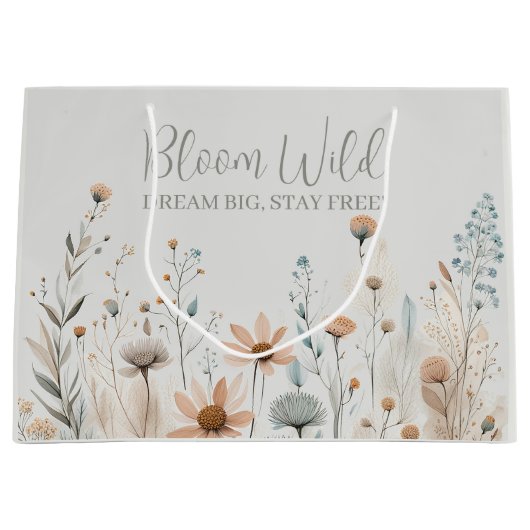 Boho Wildflower Groot Cadeauzakje (Voorkant)