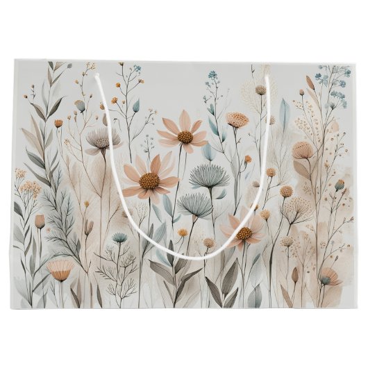 Boho Wildflower Groot Cadeauzakje (Achterkant)