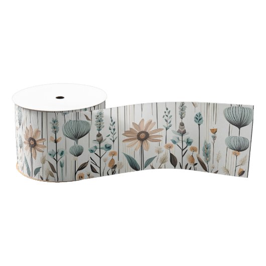 Boho Wildflower Grosgrain Lint (Spoel)