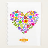 Boho Wildflower Hart 2026 Planner (Voorkant)
