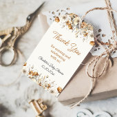 Boho Wildflower Herfst Dank u voor cadeau Labels Cadeaulabel