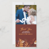 Boho Wildflower herfst herfst bruiloft foto (Voorkant)