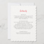 Boho Wildflower Herfst Krans Foliage Wedding Kaart (Achterkant)