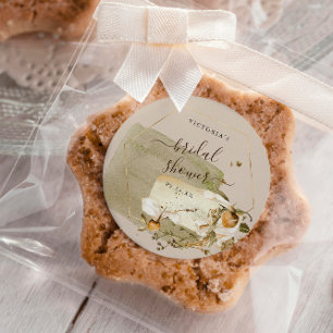 Boho Wildflower Herfst Vrijgezellenfeest Dank u Ronde Sticker