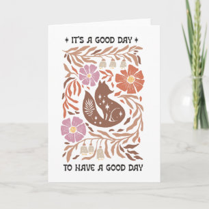 Boho Wildflower Het Is Een Goede Dag Om Een Goede  Kaart