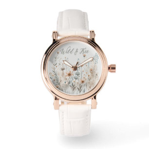 Boho Wildflower Horloge