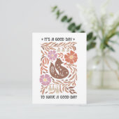 Boho Wildflower It's A Good Day To Have A Good Day Briefkaart (Staand voorkant)