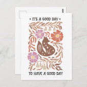 Boho Wildflower It's A Good Day To Have A Good Day Briefkaart (Voorkant / Achterkant)
