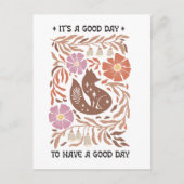 Boho Wildflower It's A Good Day To Have A Good Day Briefkaart (Voorkant)