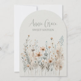 Boho Wildflower Kaart