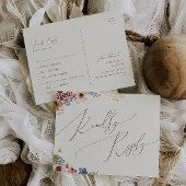 Boho Wildflower | Keuze uit het Beige Menu RSVP-Br