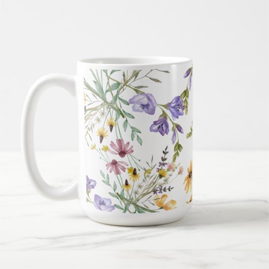 Boho Wildflower Koffiemok (Links)