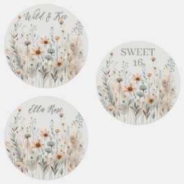 Boho Wildflower Labels
