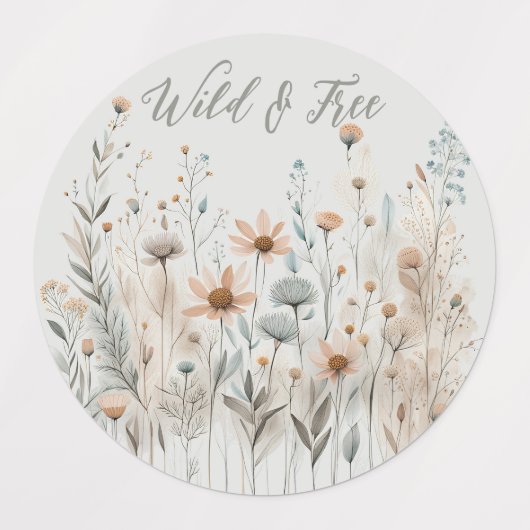 Boho Wildflower Labels (Design 1)