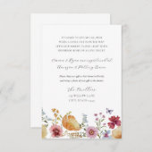 Boho Wildflower Lange afstand Cadeau Aanvraag Informatiekaartje (Voorkant / Achterkant)