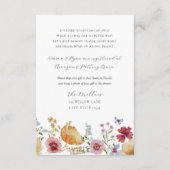 Boho Wildflower Lange afstand Cadeau Aanvraag Informatiekaartje (Voorkant)