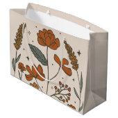 Boho Wildflower Large Gift Bag Groot Cadeauzakje (Achterkant Gekanteld)