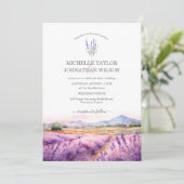 Boho Wildflower Lavendel Paarse Violet Bloemen Kaart (Staand voorkant)