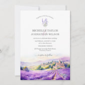 Boho Wildflower Lavendel Paarse Violet Bloemen Kaart (Voorkant)