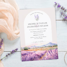 Boho Wildflower Lavendel Paarse Violet Bloemen Kaart