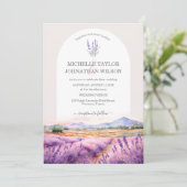 Boho Wildflower Lavendel Paarse Violet Bloemen Kaart (Staand voorkant)