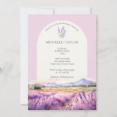 Boho Wildflower Lavendel Paarse Violet Bloemen Kaart (Voorkant)