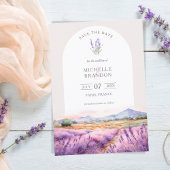 Boho Wildflower Lavendel Paarse Violet Summer Kaart