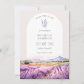 Boho Wildflower Lavendel Paarse Violet Summer Kaart (Voorkant)