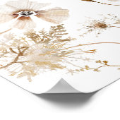 Boho Wildflower Love Blooms Poster (Hoek)