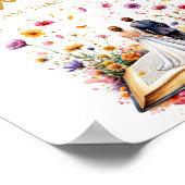 Boho Wildflower Love is Sweet Take a Treat Sign be Poster (Hoek)