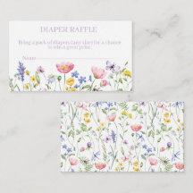 Boho Wildflower luier loterij