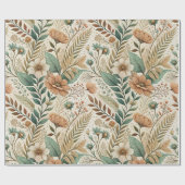 Boho Wildflower Meadow in Watercolor Cadeaupapier (Vlak)