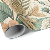 Boho Wildflower Meadow in Watercolor Cadeaupapier (Rol Hoek)