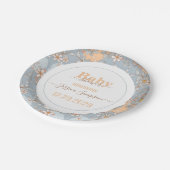 Boho Wildflower Meisje Baby shower Papier Bord (Gekanteld)