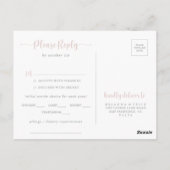 Boho Wildflower Menu Keuze RSVP (Achterkant)