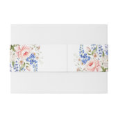 Boho Wildflower Minimalistische Bloemen Huwelijk Uitnodigingen Wikkel (Achterkant Voorbeeld)