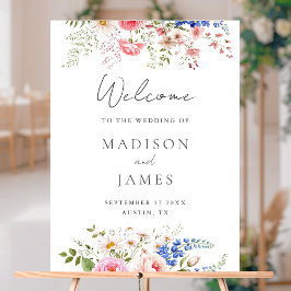 Boho Wildflower Minimalistische Bloemen Welkom Huw Acryl Bord