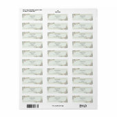 Boho Wildflower Mint Groen Bruiloft Retouradres Etiket (Full Sheet)
