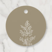 Boho Wildflower Modern Waterverf Wedding Bedankjes Labels (Achterkant)