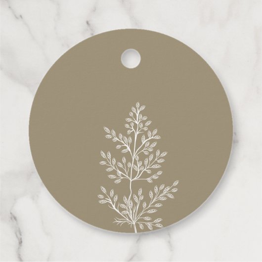 Boho Wildflower Modern Waterverf Wedding Bedankjes Labels (Achterkant)