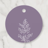 Boho Wildflower Modern Waterverf Wedding Bedankjes Labels (Achterkant)