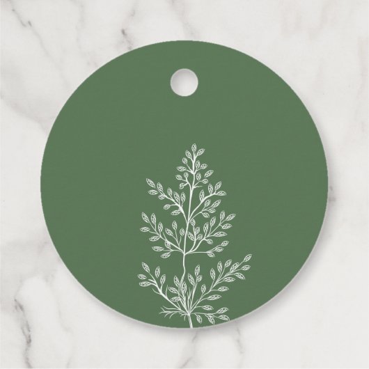 Boho Wildflower Modern Waterverf Wedding Bedankjes Labels (Achterkant)