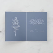 Boho Wildflower Modern Waterverf Wedding Bedankkaart (Binnen)