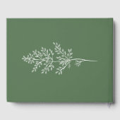 Boho Wildflower Modern Waterverf Wedding Gastenboek (Achterkant)