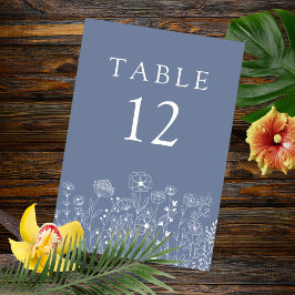 Boho Wildflower Modern Waterverf Wedding Kaart