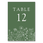 Boho Wildflower Modern Waterverf Wedding Kaart (Voorkant)