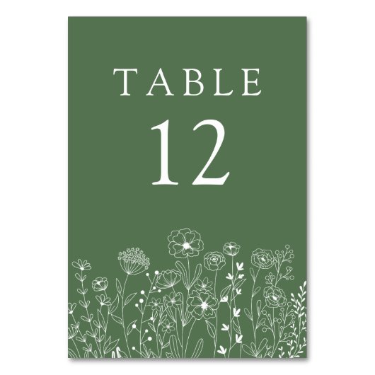 Boho Wildflower Modern Waterverf Wedding Kaart (Voorkant)