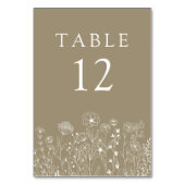 Boho Wildflower Modern Waterverf Wedding Kaart (Voorkant)